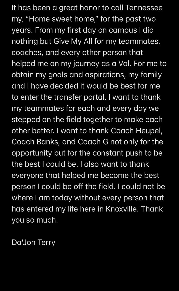 DaJonTerry1's tweet image. Thankyou Vol Nation🍊
#BoomerSooner 
@CoachToddBates