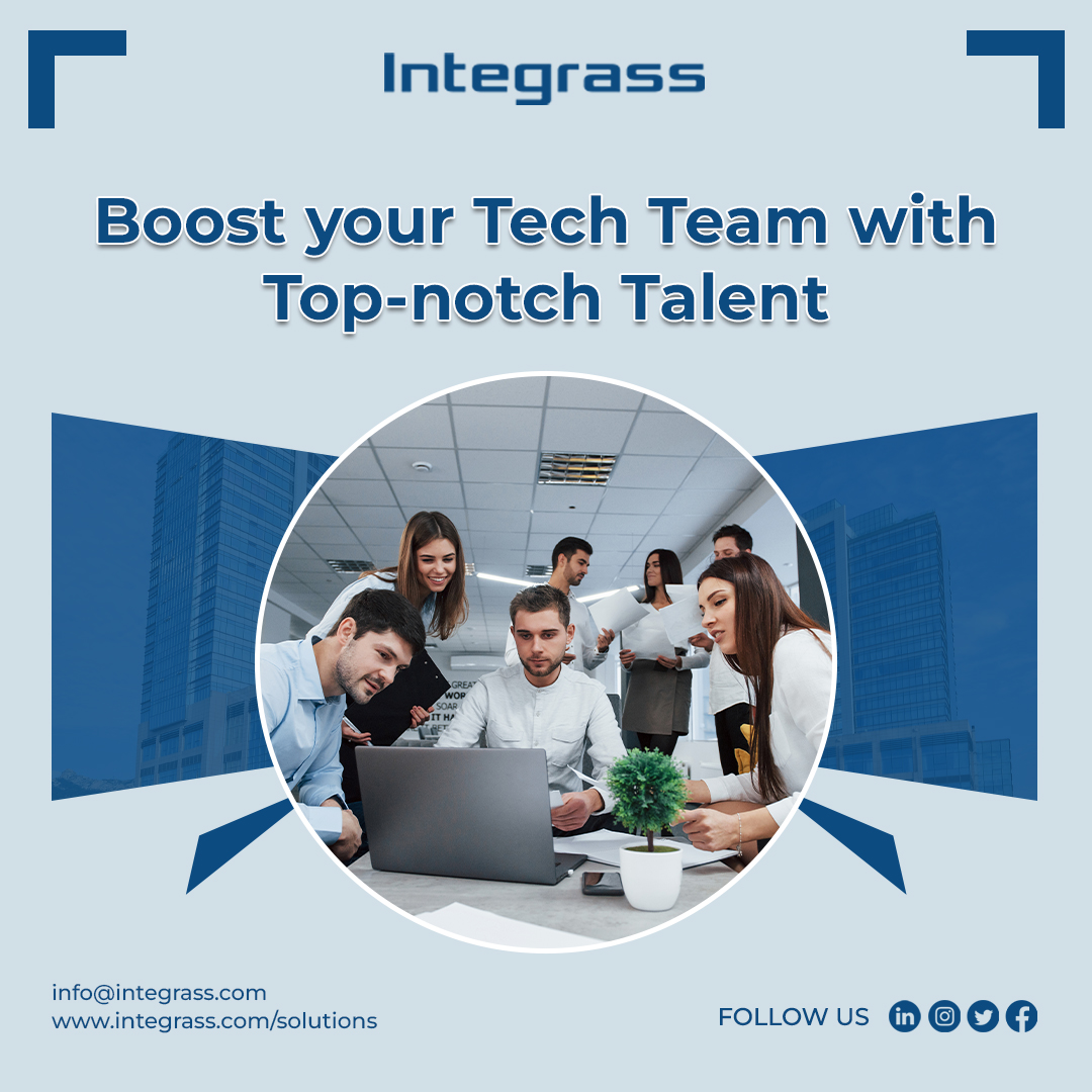 Integrass ensures you have the right experts to drive your business forward. From skilled developers to experienced project managers, we have the perfect fit for your team

integrass.com

#Integrass #Consulting #ApplicationIntegration #APIManagement #Technology