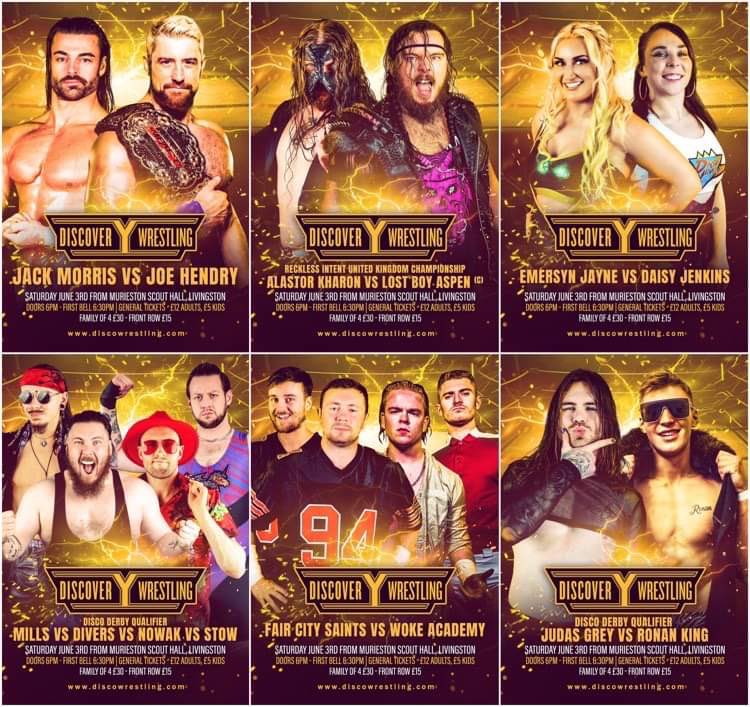 DiscoWrestling's tweet photo. 🚨 10 tickets left for our Livingston debut tomorrow 🚨

🎟 https://t.co/TQ98xzBl51 https://t.co/KrbCLs7YGw