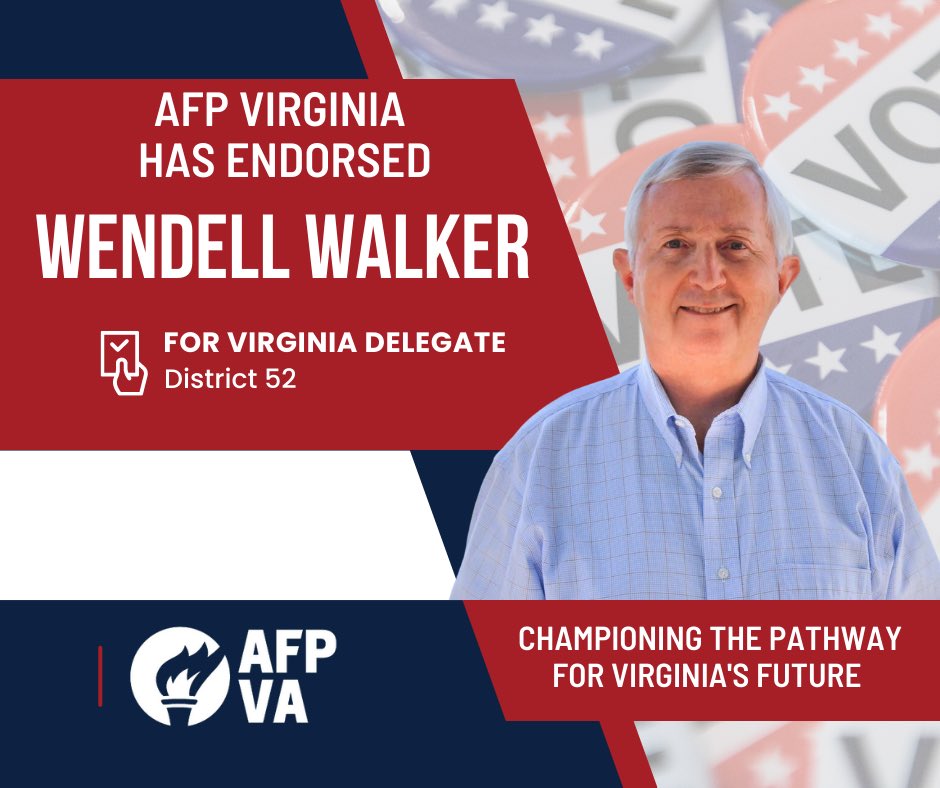 We are proud to announce our endorsement of Wendell Walker for the Virginia HD52.