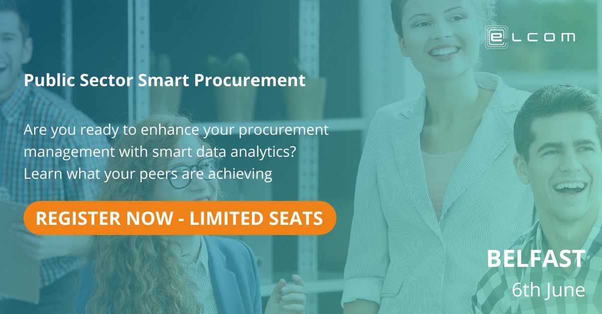 ⏳4 days to go till the Public Sector Smart Procurement event!
With all the changes &amp; challenges presented by legislation, there is a growing need for enhanced controls through use of data analytics. Join our seminar in Belfast on 6th June. Sign up here👉bit.ly/3MAALD6