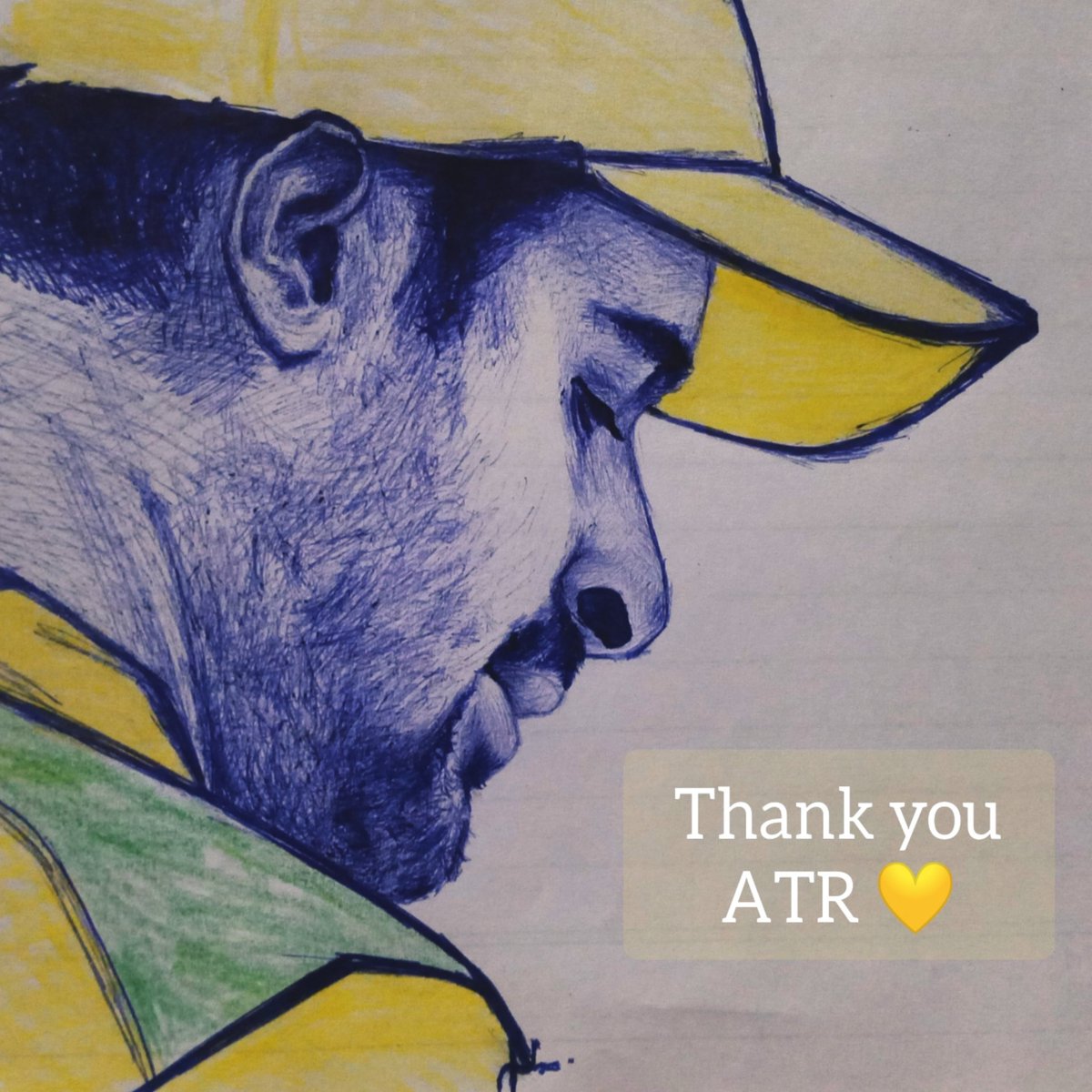 @RayuduAmbati Thanks art for ATR ❤️
Hope you love it @RayuduAmbati 

#AmbatiRayudu #IPL2O23
