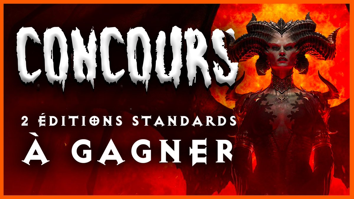 Rush Esport (@rushesport) on Twitter photo On fête la sortie de #DiabloIV en vous offrant 2 éditions standards du jeu ! 😈
Pour participer :
1️⃣ Follow <a href="/RushEsport/">Rush Esport</a>
2️⃣ Retweet
3️⃣ Mentionne le/la poto avec qui tu vas rush le jeu
TAS 06/06 On fête la sortie de #DiabloIV en vous offrant 2 éditions standards du jeu ! 😈
Pour participer :
1️⃣ Follow <a href="/RushEsport/">Rush Esport</a>
2️⃣ Retweet
3️⃣ Mentionne le/la poto avec qui tu vas rush le jeu
TAS 06/06