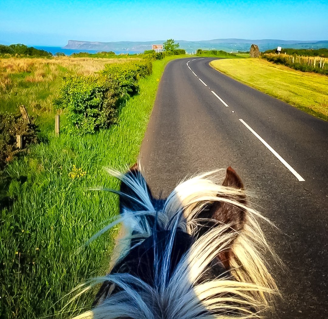 Spot Fairhead.... #Fairhead #northcoast #ballycastle #NorthernIreland #visitcauseway #causewaycoast #horseriding #beautiful #Ireland
