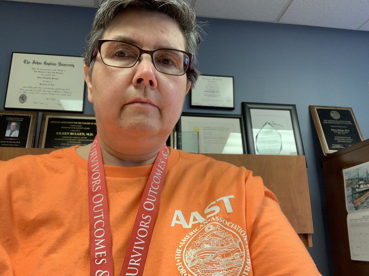Eileen Bulger (@bulgercot) on Twitter photo I wear orange today in support of all the victims of gun violence and those who care for them. Thanks to all who work for firearm injury prevention <a href="/traumadoctors/">AAST</a> <a href="/harborviewmc/">Harborview Medical Center</a> <a href="/UWSurgery/">UW Department of Surgery</a> <a href="/acsTrauma/">The ACS Committee on Trauma</a> #GunViolenceAwareness I wear orange today in support of all the victims of gun violence and those who care for them. Thanks to all who work for firearm injury prevention <a href="/traumadoctors/">AAST</a> <a href="/harborviewmc/">Harborview Medical Center</a> <a href="/UWSurgery/">UW Department of Surgery</a> <a href="/acsTrauma/">The ACS Committee on Trauma</a> #GunViolenceAwareness