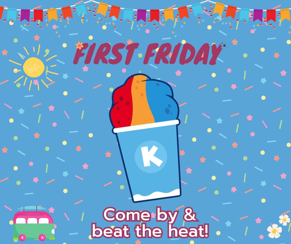 It's going to be a scorcher today!  ☀😅

Stop by our Columbia branch TODAY from 11am-2pm for a perfect way to beat the heat with Kona Ice of Muletown! 🍧❤

@konaiceofmuletown #weloveourcommunity #firstfriday