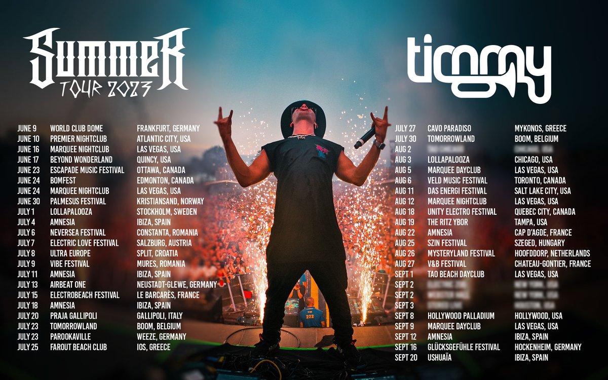 SUMMER ‘23 TOUR DATES!! 💥 

RT &amp; comment your flag below to WIN one of 10 double passes!! 🎺