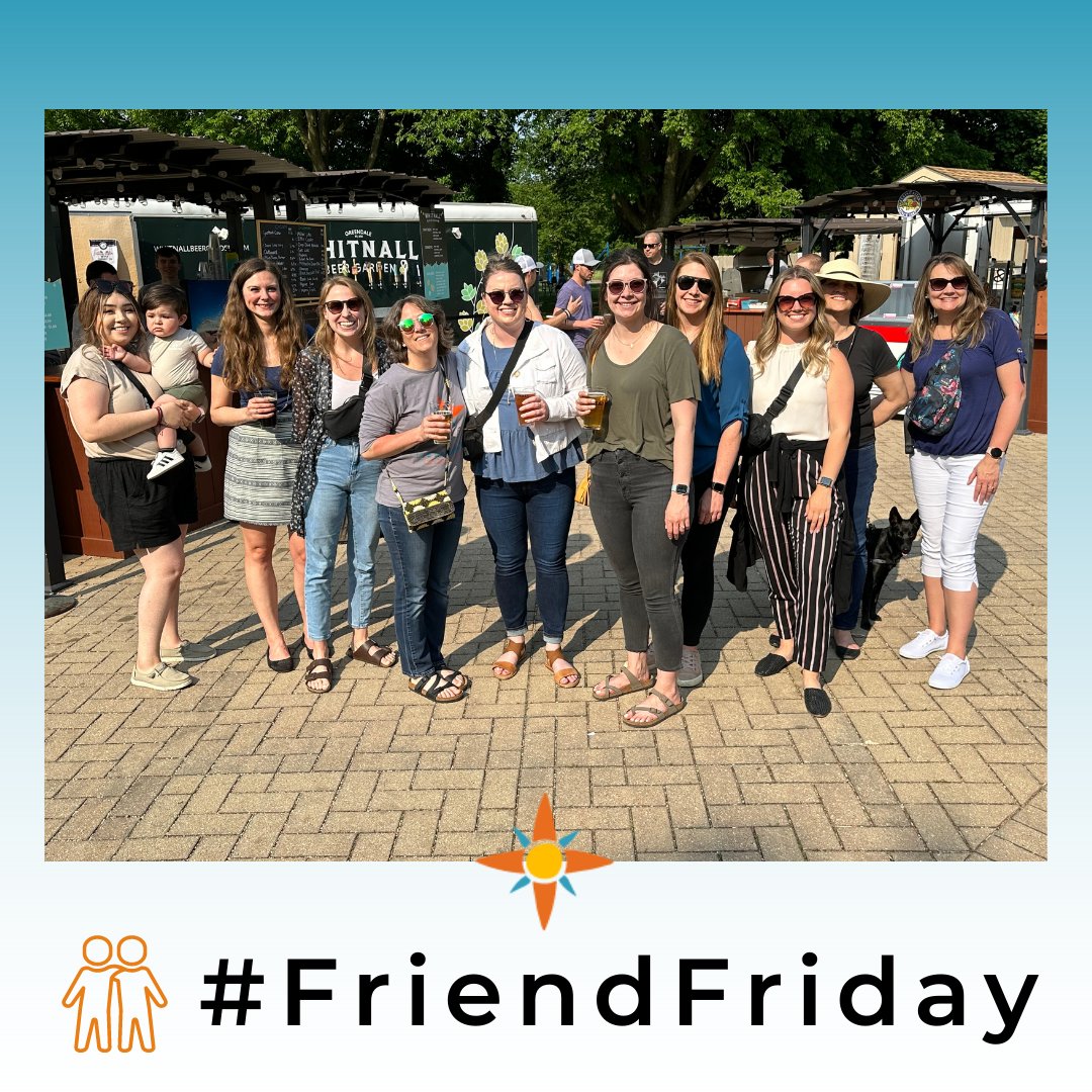 LifeNavOrg's tweet photo. Happy #FriendFriday from our staff, board, and committee members enjoying last week’s nice weather at the Whitnall Beer Garden! https://t.co/3ZmYcQvzoY