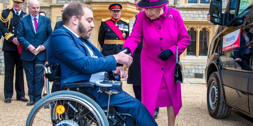 Motability's tweet photo. It doesn't feel like we were celebrating our last major anniversary that long ago! 🎉
To mark our 40th year, we celebrated at Windsor Castle with the late Queen Elizabeth II and our nearest and dearest - including a group of our beneficiaries and customers 👑 #Motability45 https://t.co/PiM8kvk8Y4
