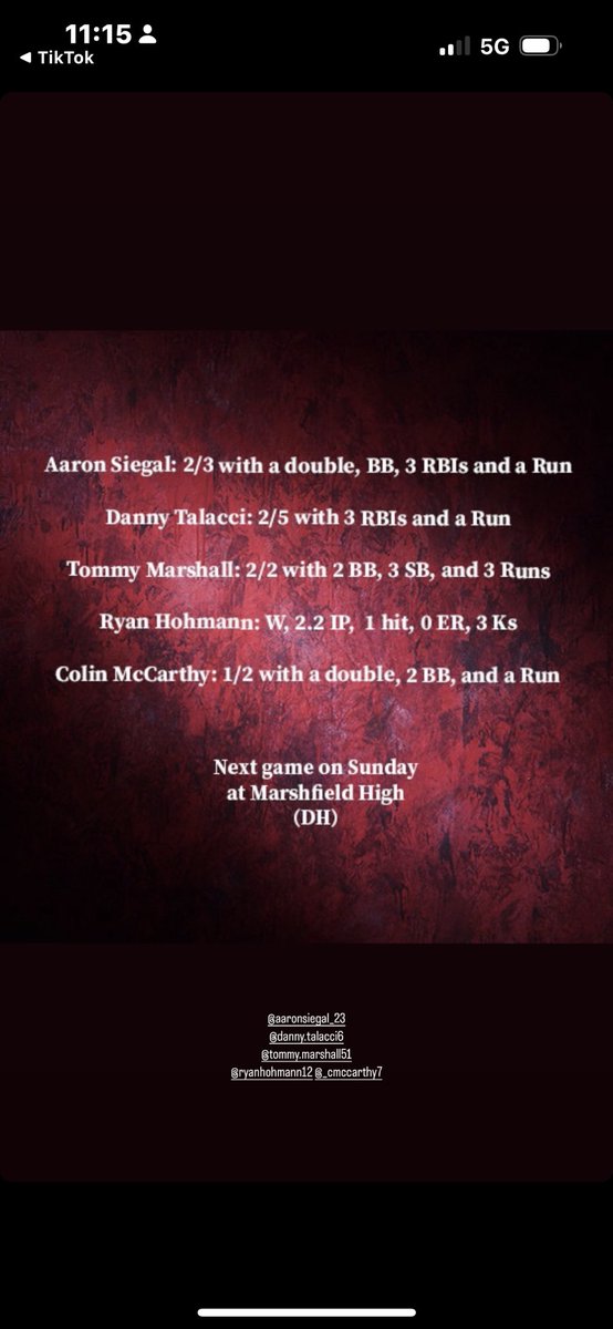 CMcCarthy22's tweet image. Cranberry league ✅