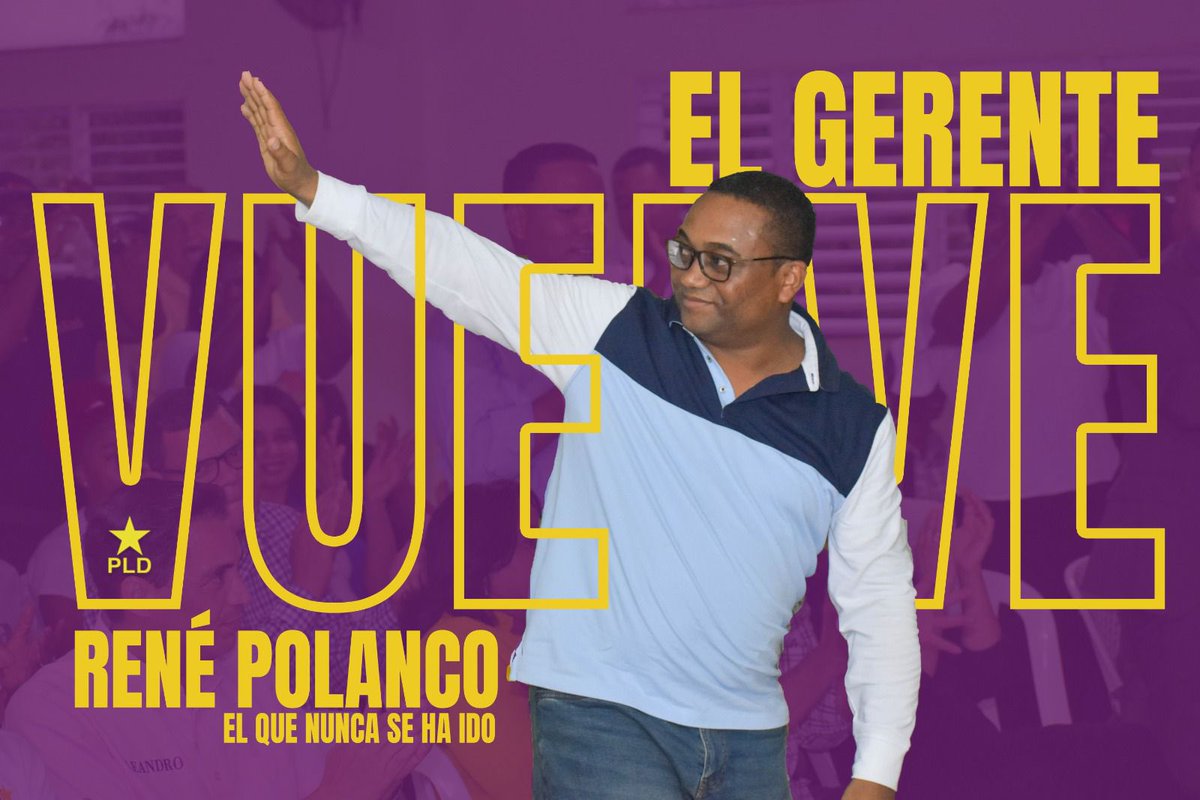 leoaquinog's tweet photo. #VuelveElGerente @renepolancov Alcalde 24/28.
#SumateAlPLD
#Abelpresidente24
#LeonardoAquinoRegidor24 https://t.co/D2fOQjP5Xq