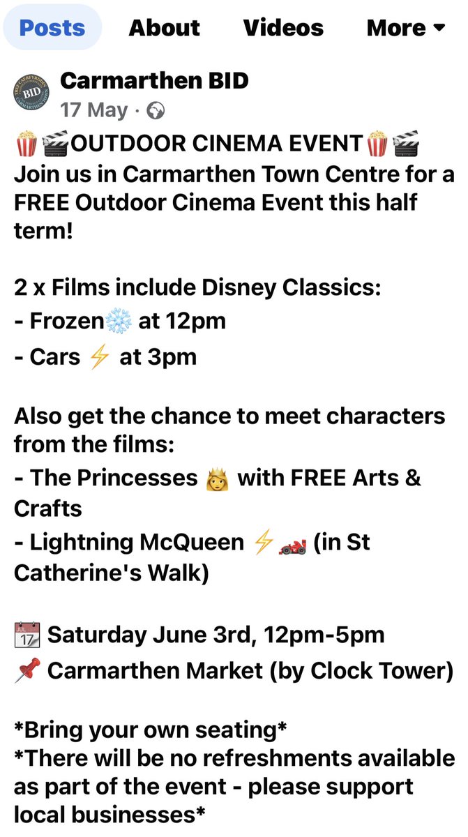 Wow! Look at this, and the weather should be amazing! Pop up to Y Sied Goffi for some delish cooling smoothies, or try an icy BYBL, bubble tea from the van in St. Catherine's Walk / Rhodfa Santes Catrin ☀️☀️☀️<a href="/BidCarmarthen/">BID Carmarthen</a>
