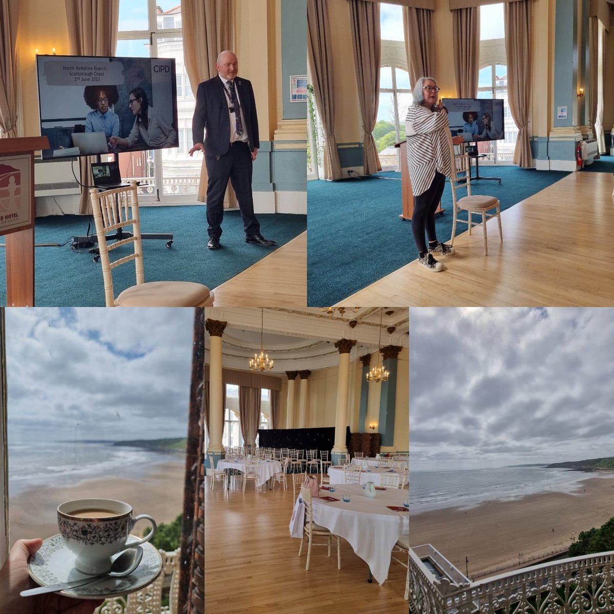 <a href="/markdj313/">Mark</a> fantastic debut as Scarborough Lead for <a href="/CIPD_NYorks/">The CIPD Branch in North Yorkshire</a> hosting <a href="/miss_menopause/">Sharon MacArthur</a> in the gorg Grand Hotel 👏👏 Super excited to have you part of the committee and to see what amazing events you land on the East Coast! Well Done Mark! <a href="/CIPD/">CIPD</a> #cipd #Menopause #HRHour #seaside