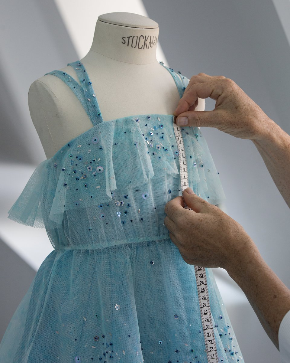 Candy-coloured dreams.
A selection of #BabyDior couture dresses by Cordelia de Castellane comes to life in the Dior Atelier in magical combinations of colours and materials, offset with whimsical embellishments, from ruffles to floral appliqués.