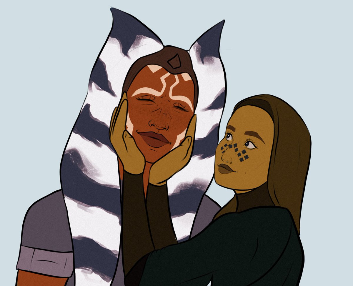 What do you mean Ahsoka and Barriss didn’t leave the Order together and fall in love?? #PrideMonth 💕💕