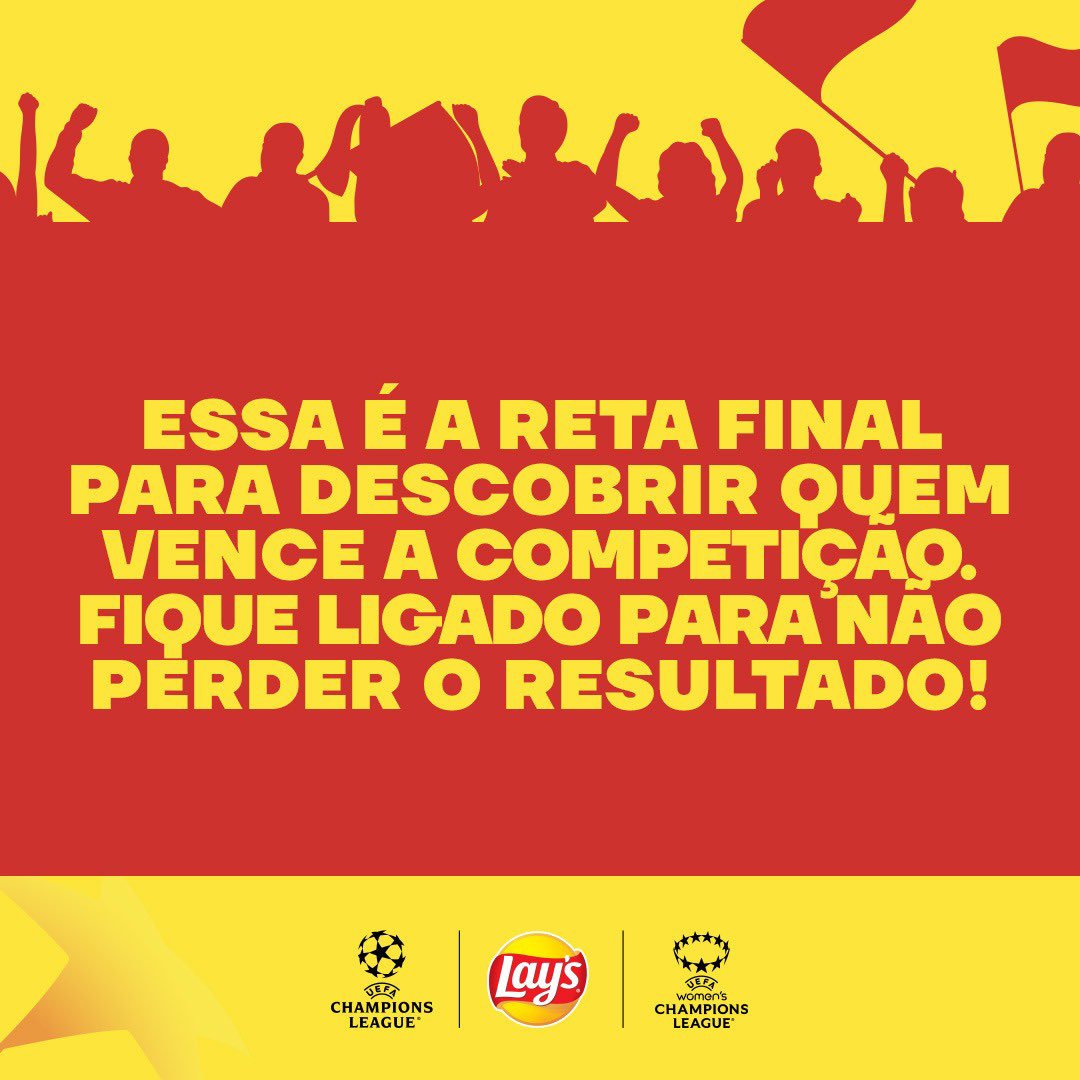 Agora é o momento da verdade: o desafio final. Nossos influencers vāo se enfrentar usando toda as suas habilidades de atuaçāo e mostrar como #SemLAYSsemJogo acontece. Pegue sua LAYS®️ e vem torcer na LAY'S LEAGUE®️!