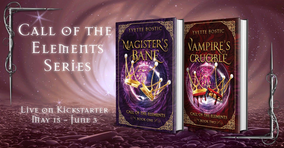 We have less than 36 hours left in my Kickstarter Campaign! **If you want the Special Edition Hardcovers for Magister's Bane and Vampire's Crucible, you only have 1 more day to sign up. kickstarter.com/projects/callo… #kickstartercampaign #yvettebosticauthor #calloftheelements