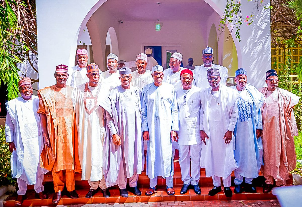 govaasule's tweet photo. Engr. AA. Sule joins his colleagues at the Nigeria Governor's Forum in Daura, Katsina State where present and past governors pay a visit to former President Muhammadu Buhari to congratulate him on leaving office successfully after serving as president.

Thursday, 1st June, 2023. https://t.co/yRxU1DNzvv
