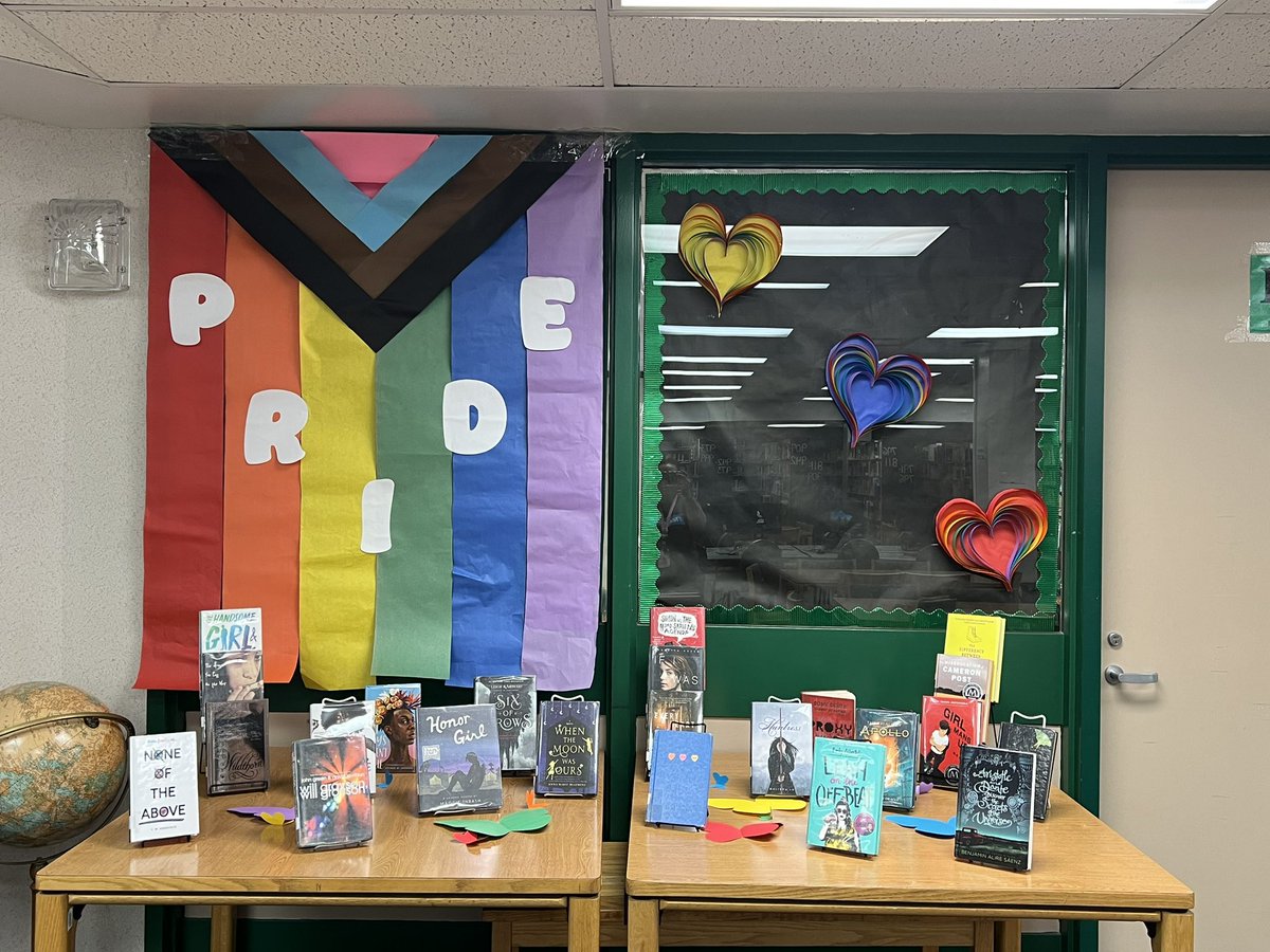 JMarquez_LMS's tweet image. June is Pride Month! Checkout our latest display 💚💛🧡❤️🩷#TeamSISD @MontwoodHS @DMacon_MHSReads @Sparks_Interest @RCondra_ #librariesareforeveryone