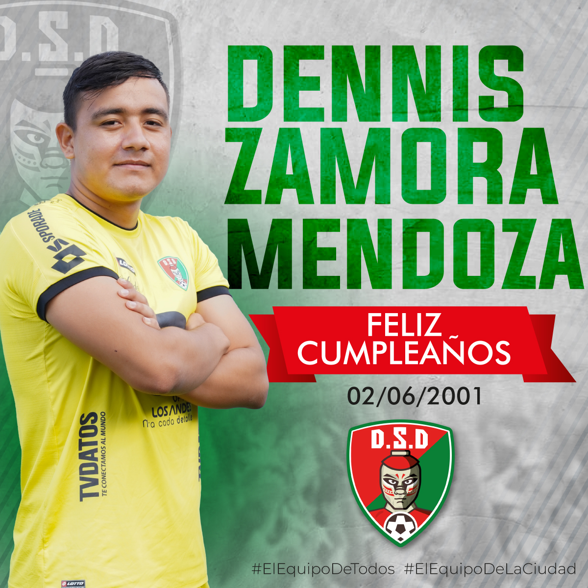 deportivo_santo's tweet photo. ¡Feliz cumpleaños Dennis! 🎉😁
...
#deportivosantodomingo #cumpleañero #juntososmosmasfuertes https://t.co/GJHRtpf7Vl