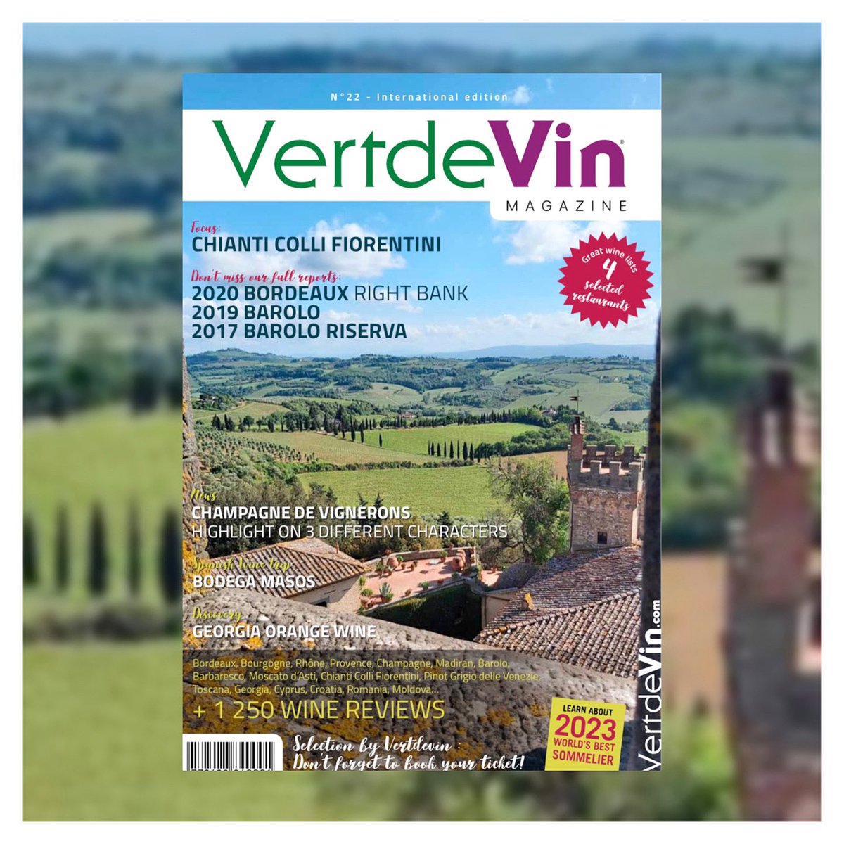 Vins Espace Quadri (@quadriespace) on Twitter photo Espace Quadri, partenaire exclusif <a href="/Vertdevin/">Vertdevin Magazine</a>
🔹
MAGAZINE DE DÉGUSTATION EN ANGLAIS
Entre 700 et 1000 vins dégustés dans chaque éditions depuis 2013.
Wine Selection VertdeVin – 2 dégustations (…)
Lire la suite
⬇️
espacequadri.com/vert-de-vin-⭐/
🔹
#vertdevin #magazine #vins Espace Quadri, partenaire exclusif <a href="/Vertdevin/">Vertdevin Magazine</a>
🔹
MAGAZINE DE DÉGUSTATION EN ANGLAIS
Entre 700 et 1000 vins dégustés dans chaque éditions depuis 2013.
Wine Selection VertdeVin – 2 dégustations (…)
Lire la suite
⬇️
espacequadri.com/vert-de-vin-⭐/
🔹
#vertdevin #magazine #vins