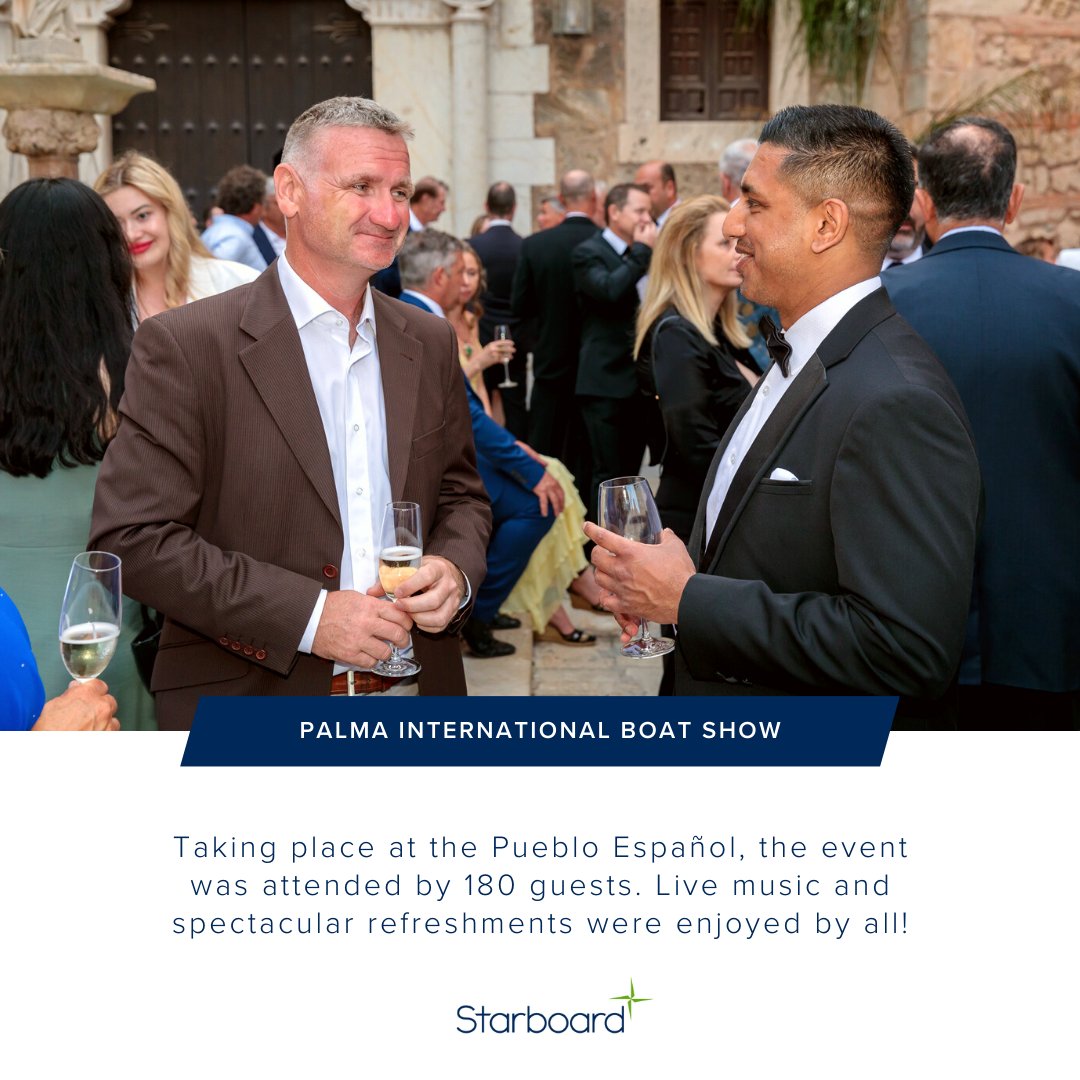 Starboard_card's tweet image. The Estela Shipping Captains’ Dinner Event at @PalmaBoatShow outdid itself this year! Thank you Estela and all of our fellow sponsors for making the evening such a great success.

What was your highlight of the Palma International Boat Show?
Starboardcard.com
#pibs #pibs23
