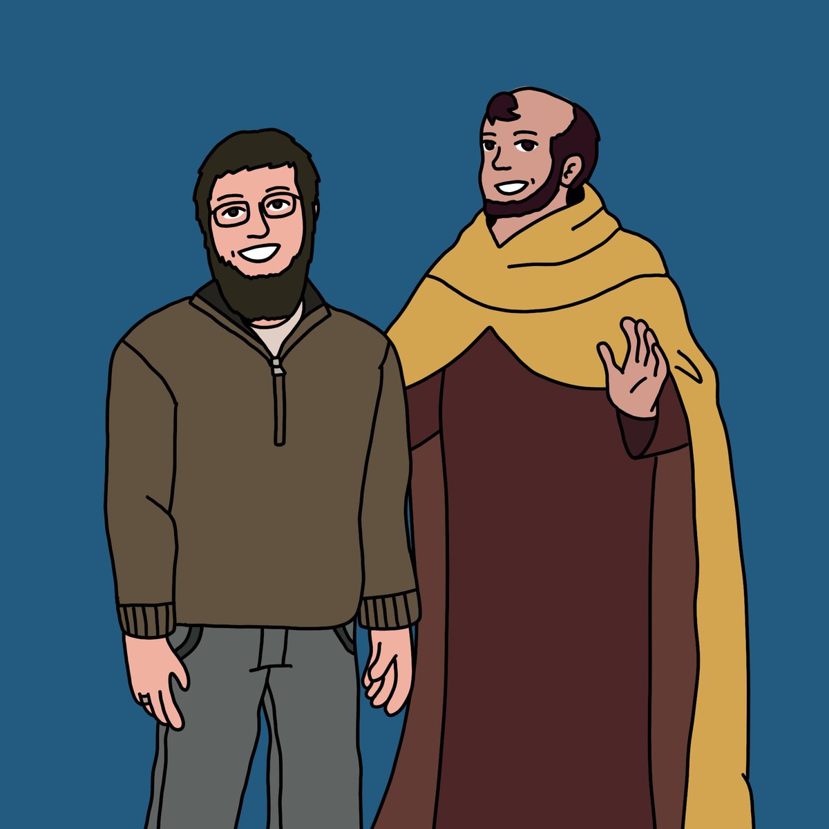 CaptainVatican's tweet photo. My favorite series that I've done, and that I want to highlight, is my "Saint Buddies" series!

Whether it's for yourself, or for a friend, or even in memory of someone, it's been awesome to see people with their favorite saint(s)! https://t.co/kCS91cgvQv