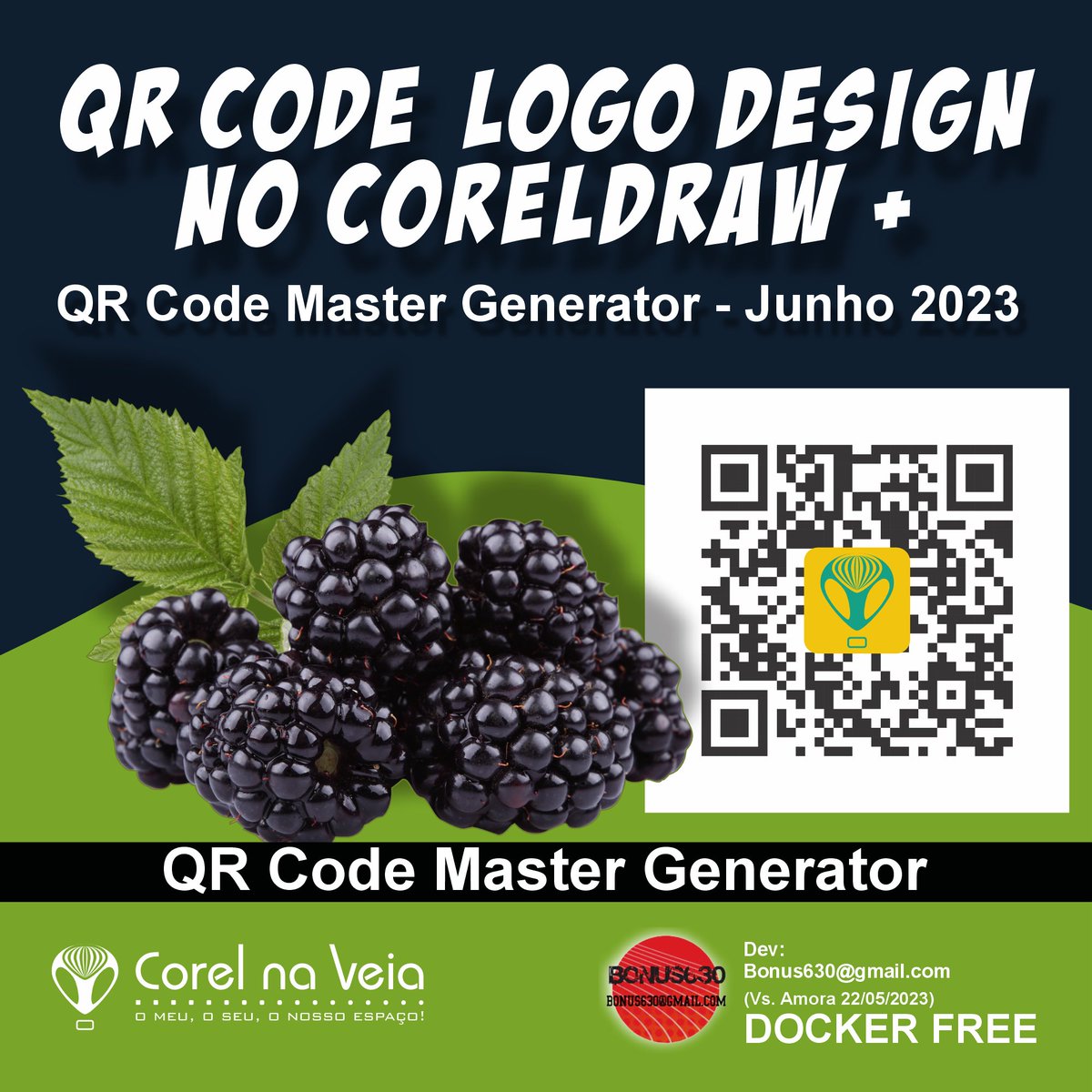 CorelnaVeia's tweet image. QRCode #Logo #Design no #CorelDRAW X7 2023 Free for You #Shorts youtube.com/shorts/6J2Knar… ou (Assiata a LIVE na íntegra do Dia 01 /06 das 20:00h)
Liberamos uma Beta do #Qrcode #Docker #Addon #Versão #Amora para #CorelDraw2022 youtube.com/live/Gtjop7t5A…