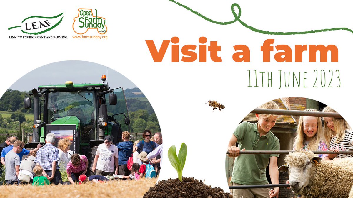 ONE WEEK TO GO! 🥳
#LOFS23 takes place a week today and we cannot wait to see farms across Britain showcasing the very best of what they do, and why to the general public! 
👇
farmsunday.org 
🚜🍓🐝🌾🐄🌼🐞🍏