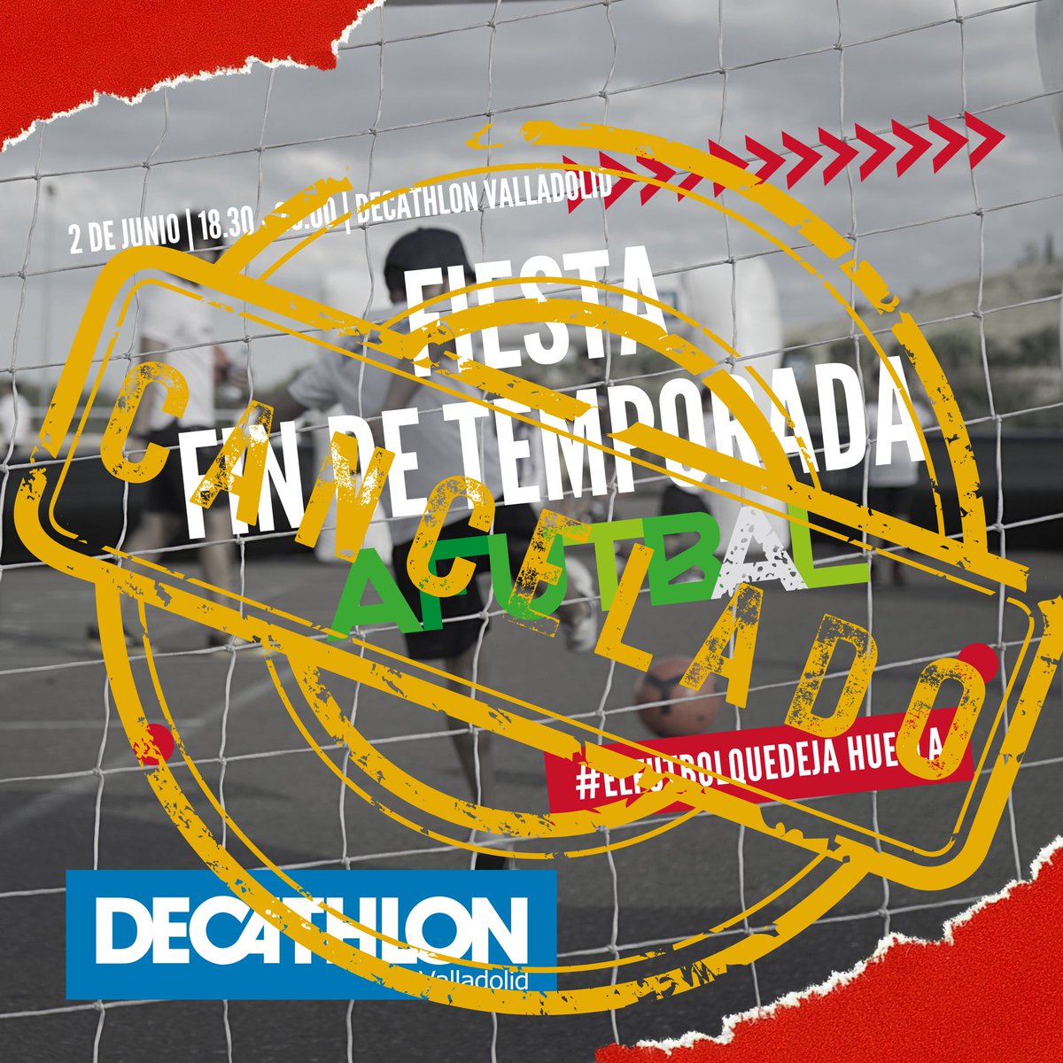 ACADEMIA | Ante la previsión de tormentas en la tarde de hoy y la imposibilidad de realizar el evento en condiciones óptimas se pospone la Fiesta de Fin de Temporada AFUTBAL a una nueva fecha que comunicaremos próximamente ☹️

#afutbal #academia #futbol #elfutbolquedejahuella