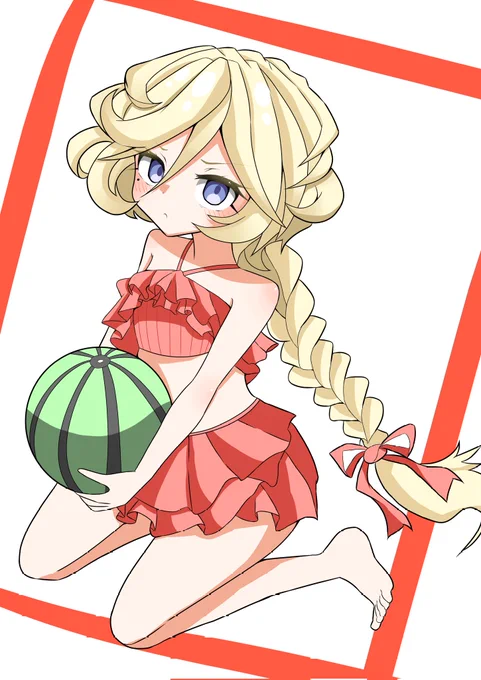 #シンフォギア6月はもう夏なので!浜辺の錬金術師キャロルちゃん! 