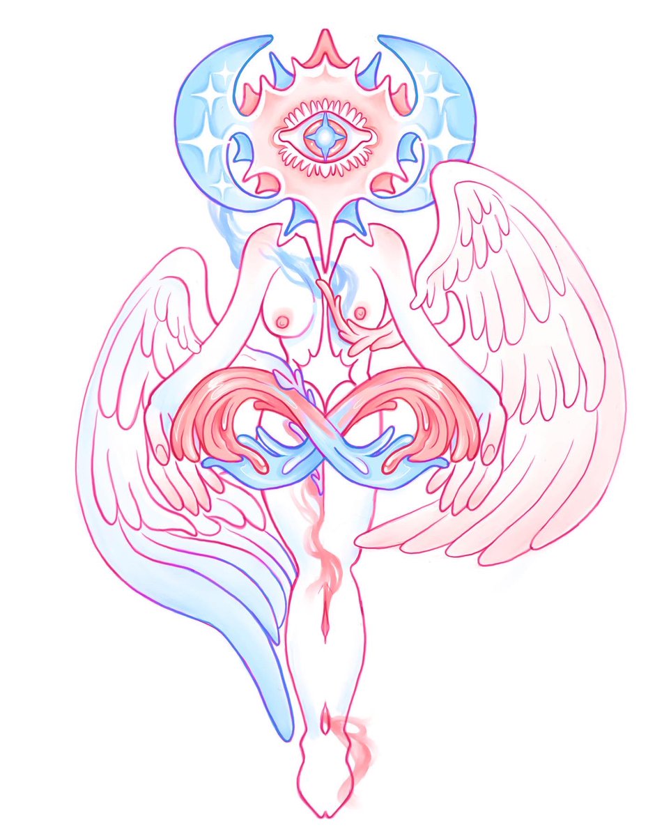 HeartGuckk's tweet photo. @MegglesArt Happy Pride y’all!! 🌈 Here’s some of my stuff :) the angel is a trans angel 😌😇 https://t.co/q2kDRwxZeV