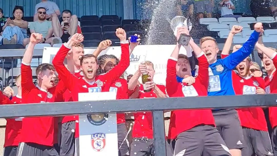 StMargaretsOBFC's tweet photo. DOUBLE WINNERS 🏆🏆 22/23

An incredible season for @StMargaretsOBFC this year winning a @Liverpool_CFA &amp; @livoldboys Cup Double 

A year we will never ever forget for our #SMAFamily 🤍🖤❤️🏆🏆 https://t.co/BY2AaE0pMY