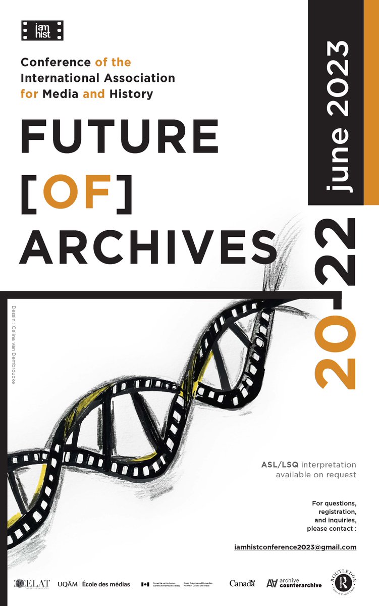 ✨ La Conférence de l’IAMHIST 2023 se tiendra à l’UQAM, du 20 au 22 juin, sur le thème 𝘍𝘜𝘛𝘜𝘙𝘌 [𝘰𝘧] #𝘈𝘙𝘊𝘏𝘐𝘝𝘌𝘚. Plusieurs membres du CELAT y participent. Inscription requise. Interprétation en ASL/LSQ sur demande. <a href="/rechercheUQAM/">Recherche et création UQAM</a> @CelatUqam
→ tinyurl.com/mrxpt9hp