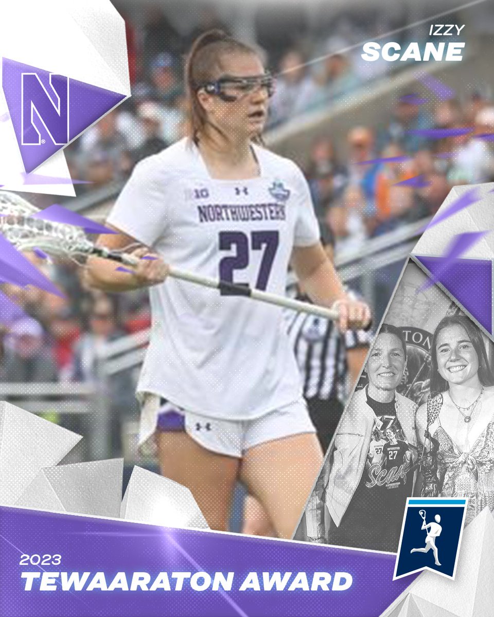 🤩 Congratulations to Izzy Scane for winning the 2023 Tewaaraton Award! 🤩

#NCAAWLAX x @NULax