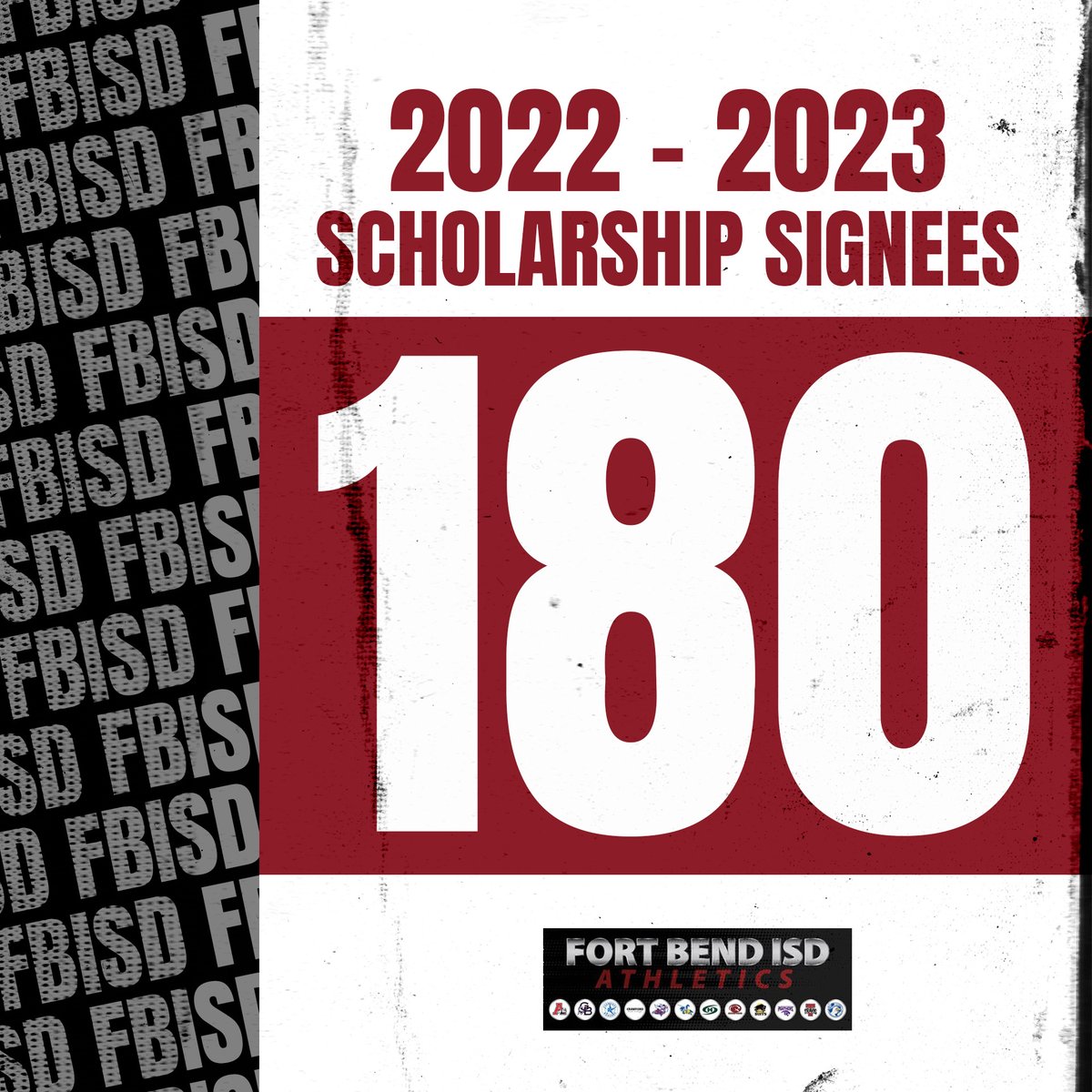 Congrats to our 180 FBISD senior student athletes who signed scholarships to play at the next level.  #alwaysinpursuit