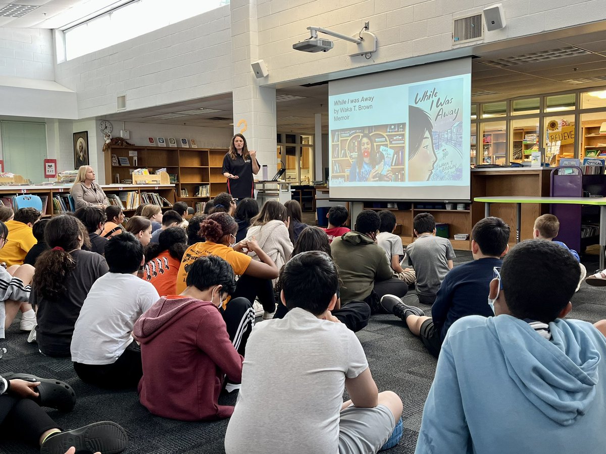 Thanks to Ms. Betten from <a href="/LJMS_FCPS/">Luther Jackson MS</a> for coming to talk to our <a href="/6thFairhill/">Fairhill 6th Grade</a> students about summer reading and all the cool stuff to look forward to at the LJMS library! #webelongatFairhill