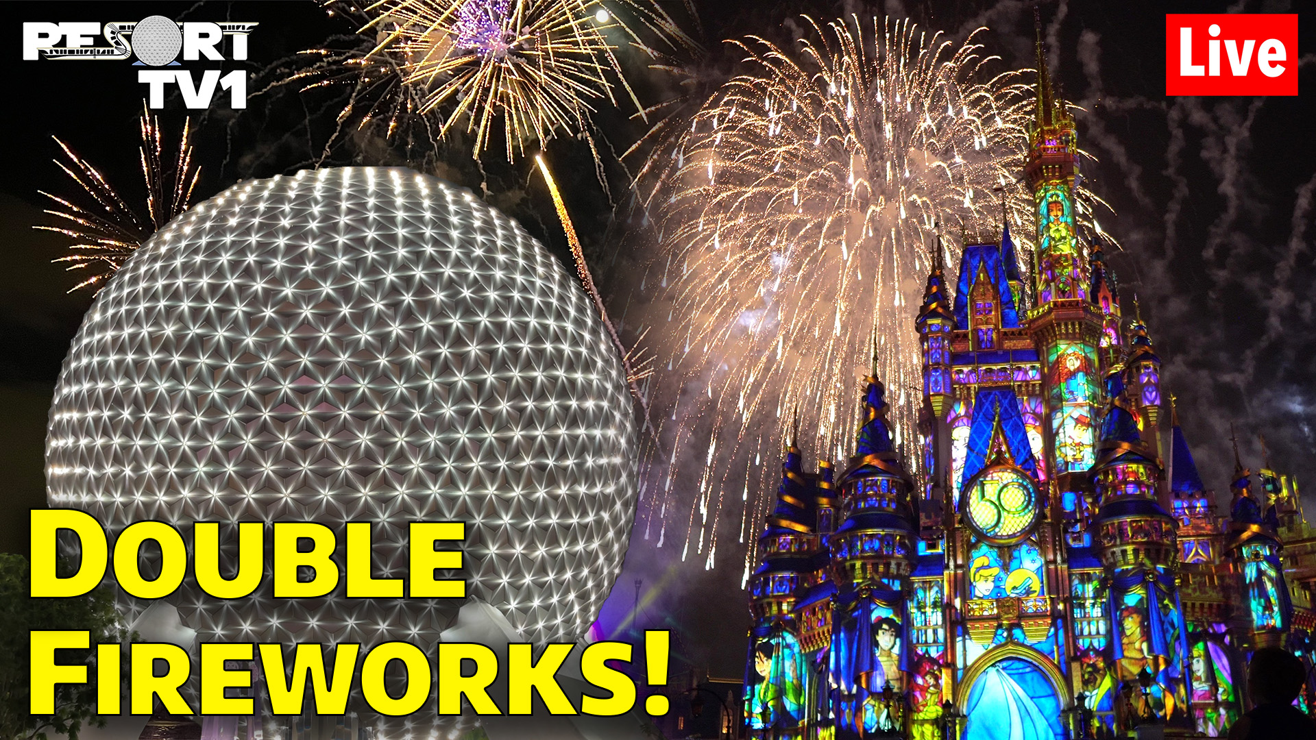 ResortTV1 on Twitter "Tonight at 600pm ET, we'll be showing Double Fireworks at Epcot and