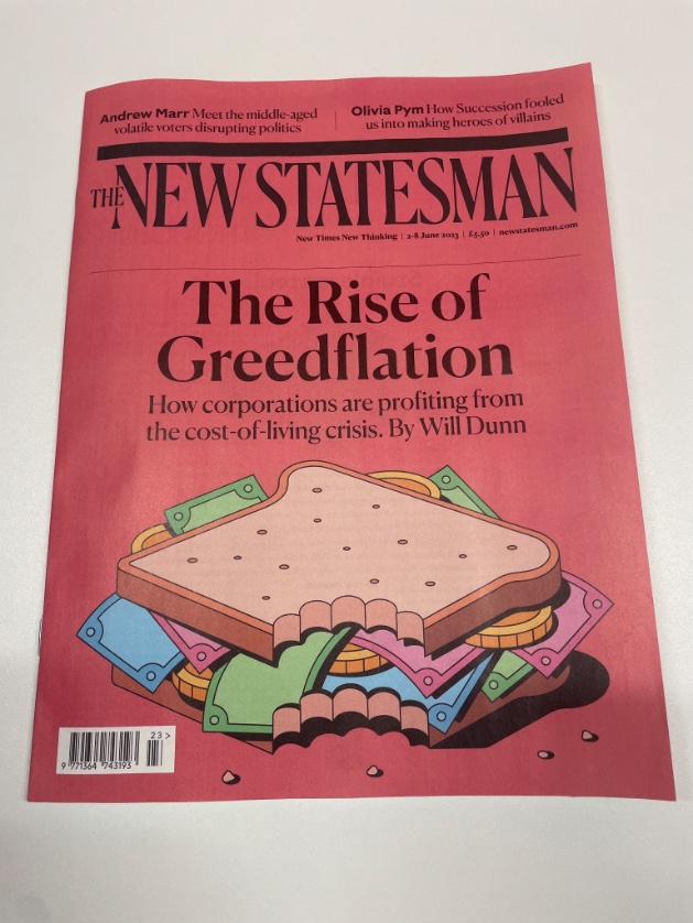 I'm very proud to have been given the chance to write this week's @NewStatesman cover story on the current debate over profits and prices. Thanks to @albertedwards99 and @PDonovan_econ for sharing their expertise