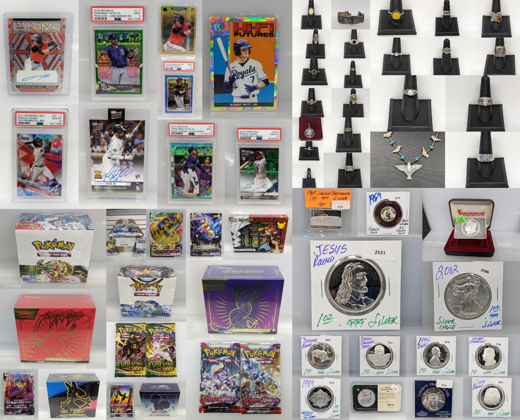 👽 Have A Great Weekend!
HUGE Auction Tuesday 6/6 6 pm CST
Lots of new product, Sports Cards, Rookies, Autographs, Pokemon, Yu-gi-Oh!, Magic The Gathering, Coins & Jewelry!
elite-collectibles.com
#sportscards #jacksonholliday #ronaldacuna #pokemon #mickeymantle #coins #jewelry