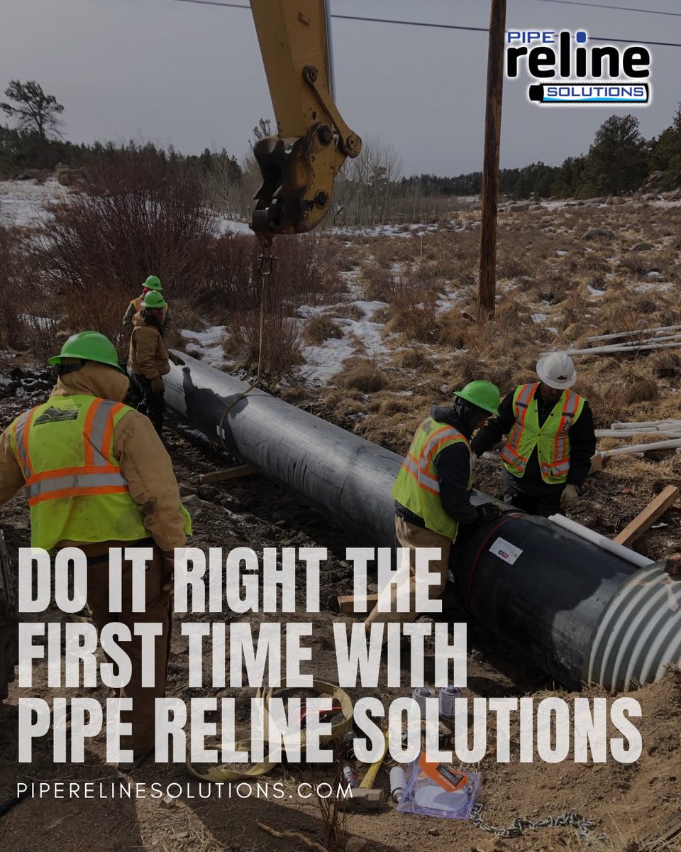 Get it done right the first time when working with Pipe Reline Solutions! Contact us for a free inspection. 

#relineit #reline #culverts #pipe #trenchlesstechnology #nodig #pipework #pipereline #pipeprojects #inspection