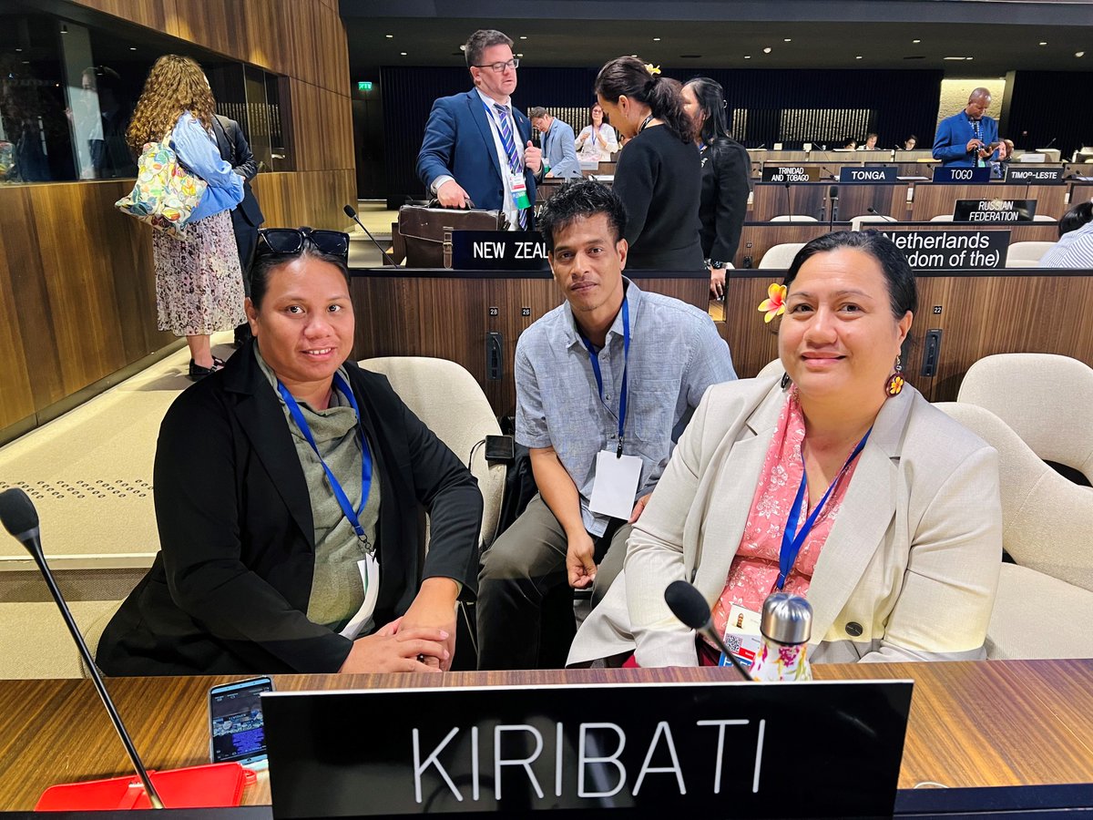 SprepChannel's tweet photo. Kiribati calls for a strong global commitment to Upstream Measures to solve the plastic crisis
➡️https://t.co/7GEJtAUaMD 
#INC2 #plastictreaty #cleanpacific https://t.co/FI9XRnixOi