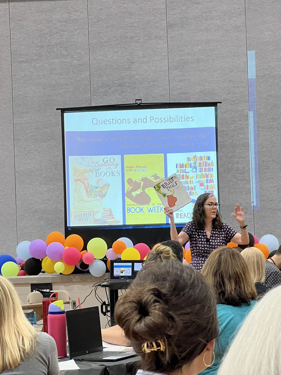 egdickerson's tweet photo. I loved getting to spend my morning listening to and learning from Lisa Pinkerton on Fostering Book Joy. #Pekin108 https://t.co/op82FFuNvn