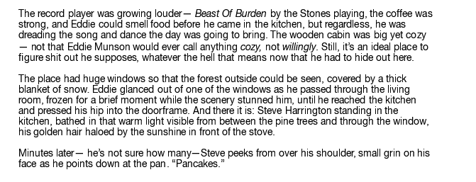 I forgot to do wip wednesday so how about WIP FRIDAY? domestic fluff coming soon to make up for all the trauma i've put everyone through in the last two chapters 🫶