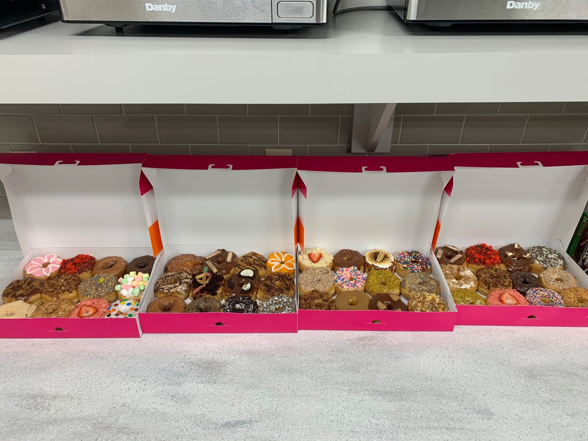 National Donut Day celebrated at MDO5873! Our hardworking associates and hardworking delivery teams getting the day started right!