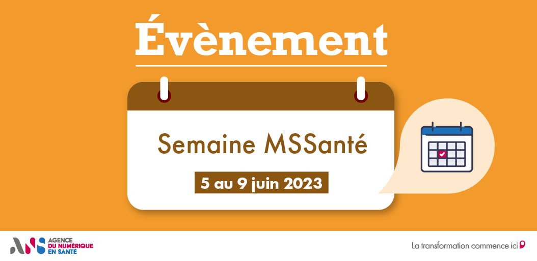 esante_gouv_fr's tweet photo. [EVENEMENT] ​

​Vous souhaitez participer à la semaine MSSanté ?​

​L'équipe MSSanté vous attend du 5 au 9 juin pour des webinaires dédiés aux messageries sécurisées de santé​

​Il est encore temps de vous inscrire 👉 https://t.co/BCsBscBdBM ​

@Sante_Gouv @Assur_Maladie https://t.co/lz1KpCGL77