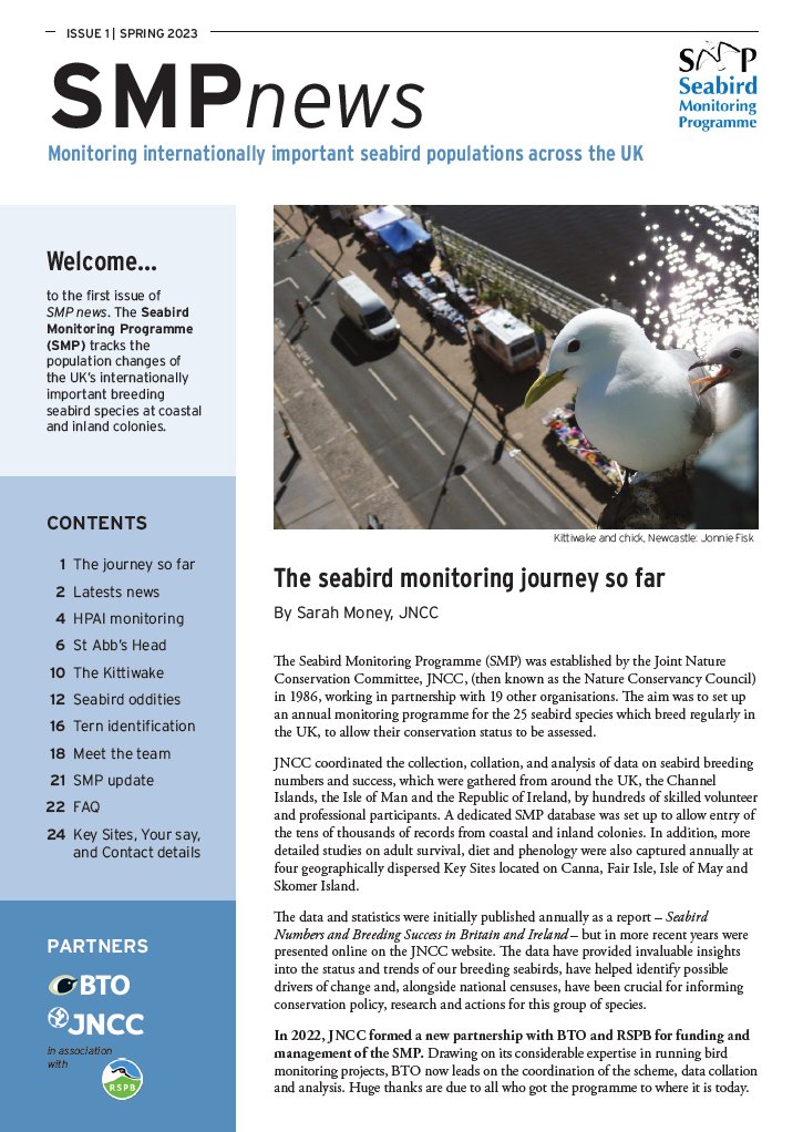 Check out the first ever @smp_seabirds newsletter for some #seabird reading this weekend! ⬇️
bto.org/smp-news
#ornithology
#SeabirderSaturday