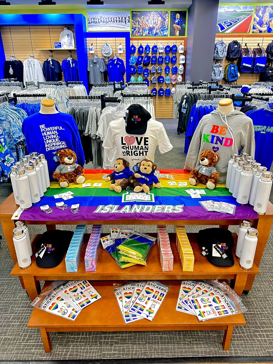 Happy Pride Month Islanders! 🏝️Head to the Campus Store for all your Islander Pride gear! 🏳️‍🌈 #tamucc