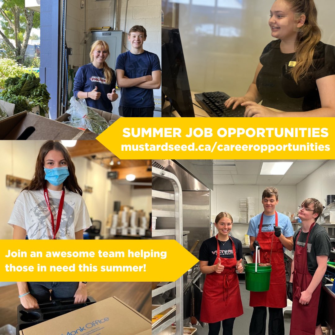 Apply to be a Summer Student with The Mustard Seed! mustardseed.ca/careeropportun…