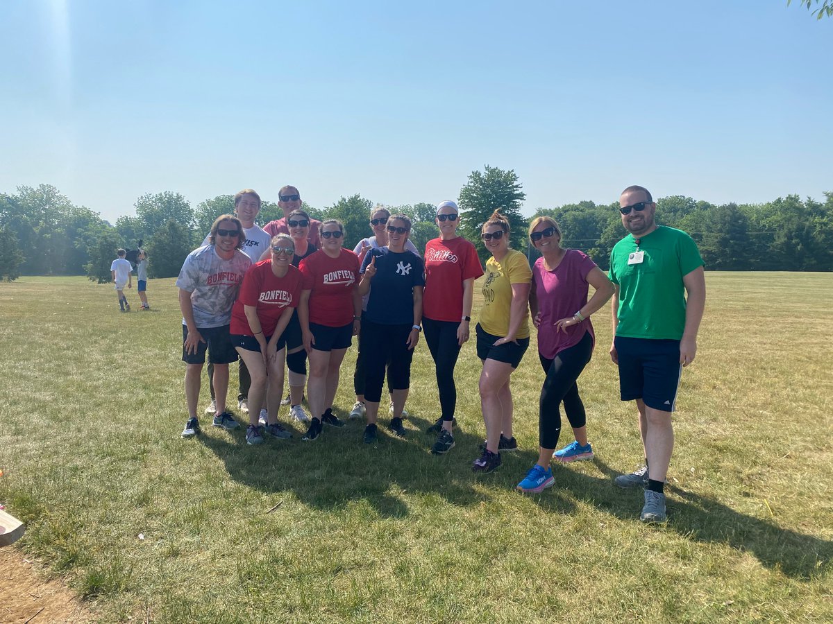 The last day of school festivities included a staff vs. student volleyball game, a staff vs. student kickball game, and many other joyous events.